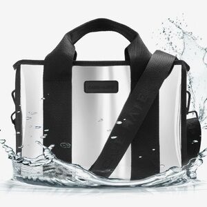 NWT Case-Mate Jelly Zip Tote with Crossbody - Silver Chrome